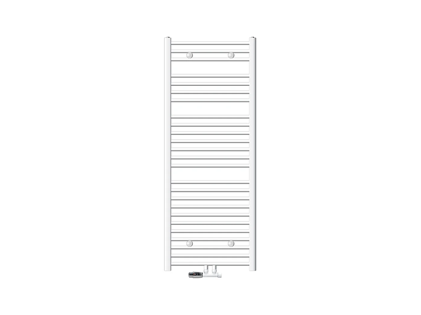 Radiatore di design Sahara non elettrico, 600 x 1500 mm, bianco, attacco centrale