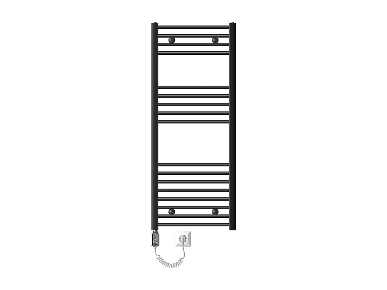 Radiateur Électrique avec Élément Chauffant 1200W, 500 x 1200 mm, Anthracite