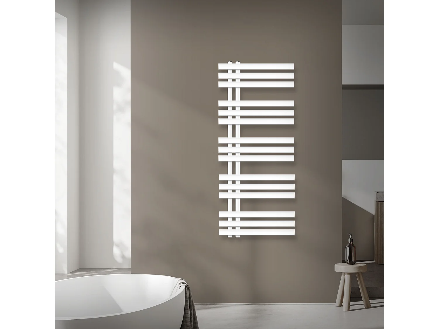 Radiatore di design Portasciugamani a parete Portasciugamani 500 x 1200 Bianco