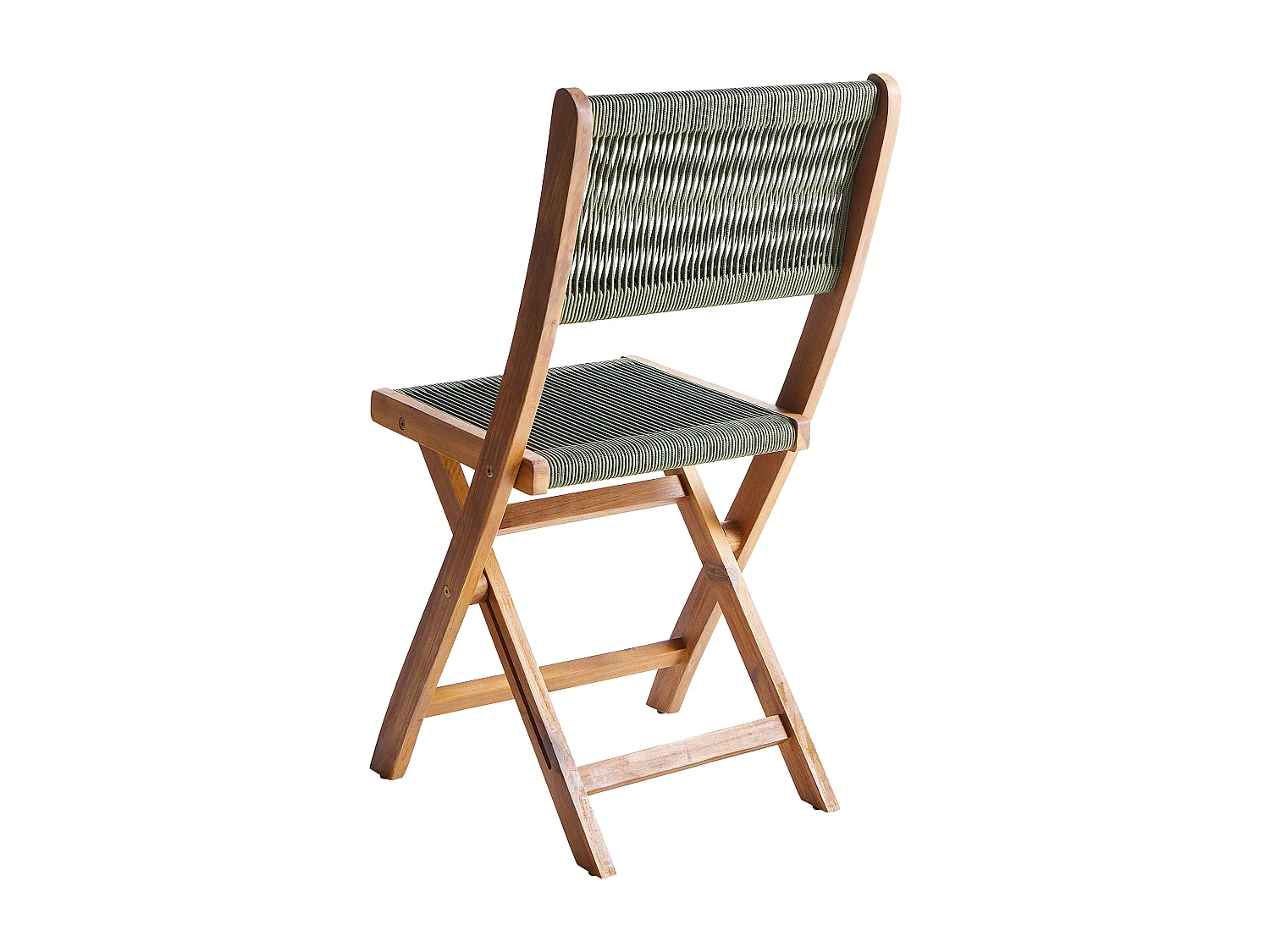 Lot de 2 chaises de jardin PROSSEDI Pliant Acacia Vert