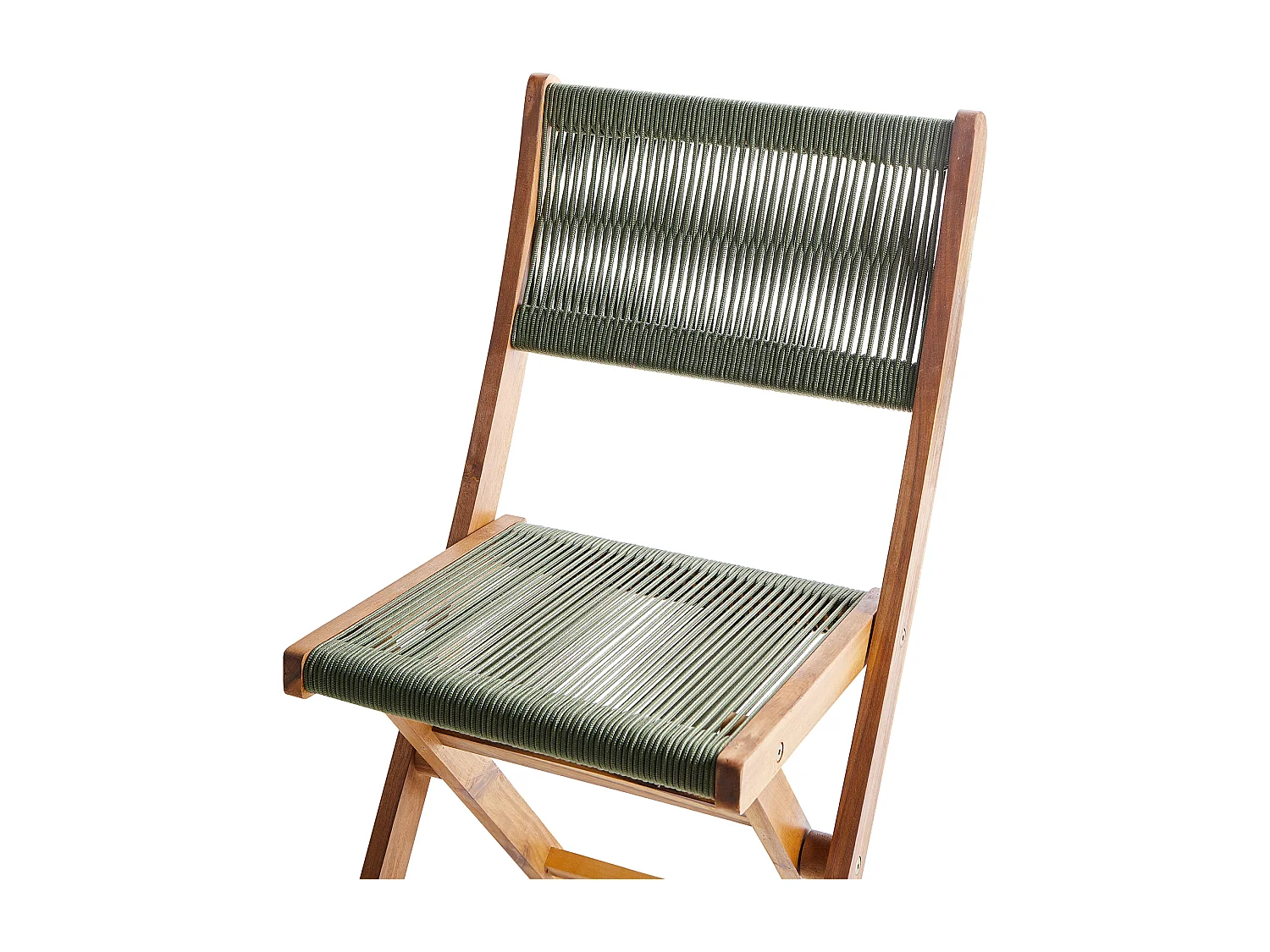 Lot de 2 chaises de jardin PROSSEDI Pliant Acacia Vert