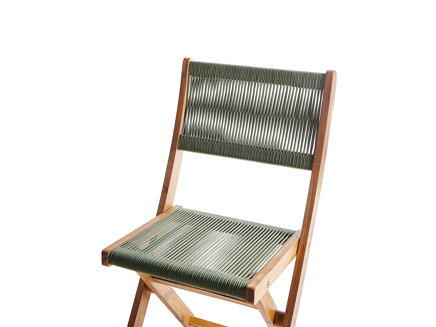 Lot de 2 chaises de jardin PROSSEDI Pliant Acacia Vert