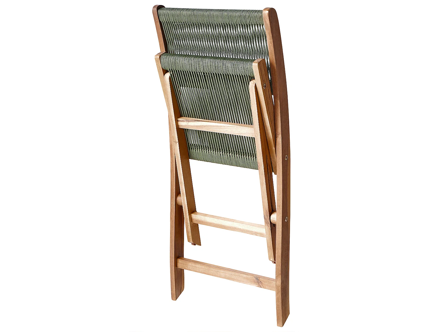 Lot de 2 chaises de jardin PROSSEDI Pliant Acacia Vert