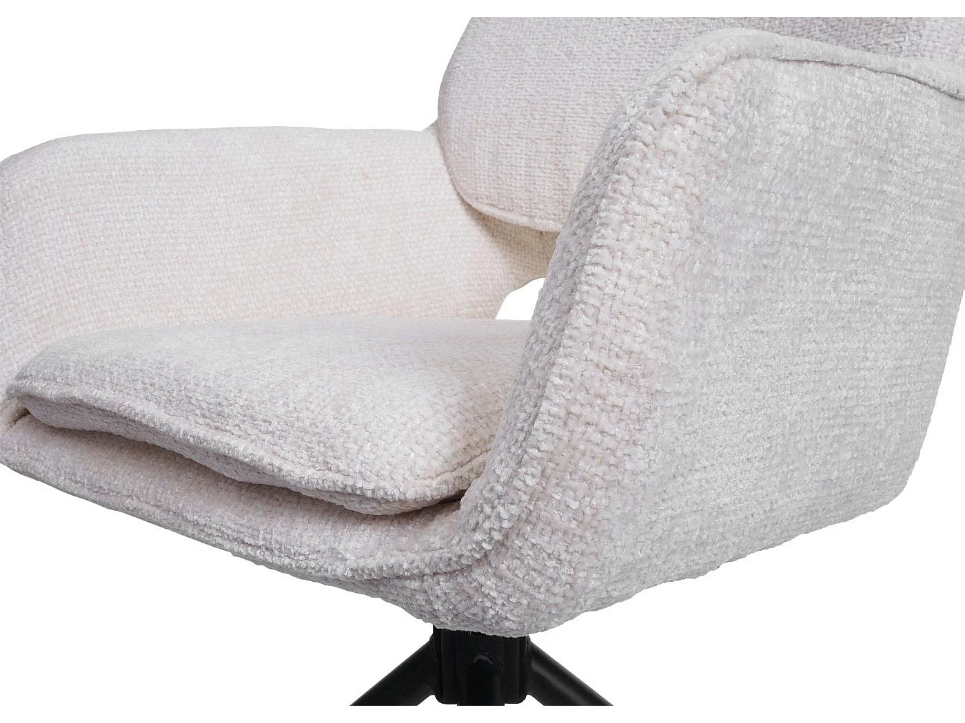 Chaise de salle à manger MCW-N74 (lot de 6),  crème