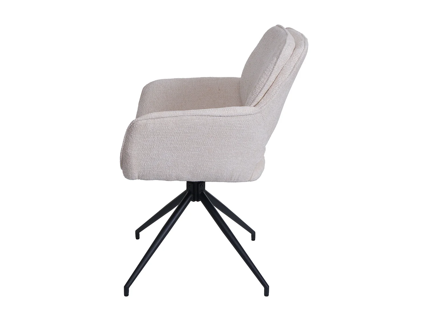 Chaise de salle à manger MCW-N74 (lot de 6),  crème