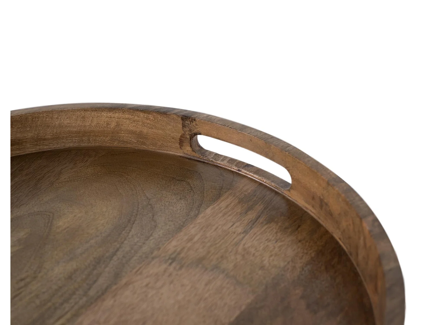 Lot de 2 tables en bois d'acacia naturel et acier inoxydable