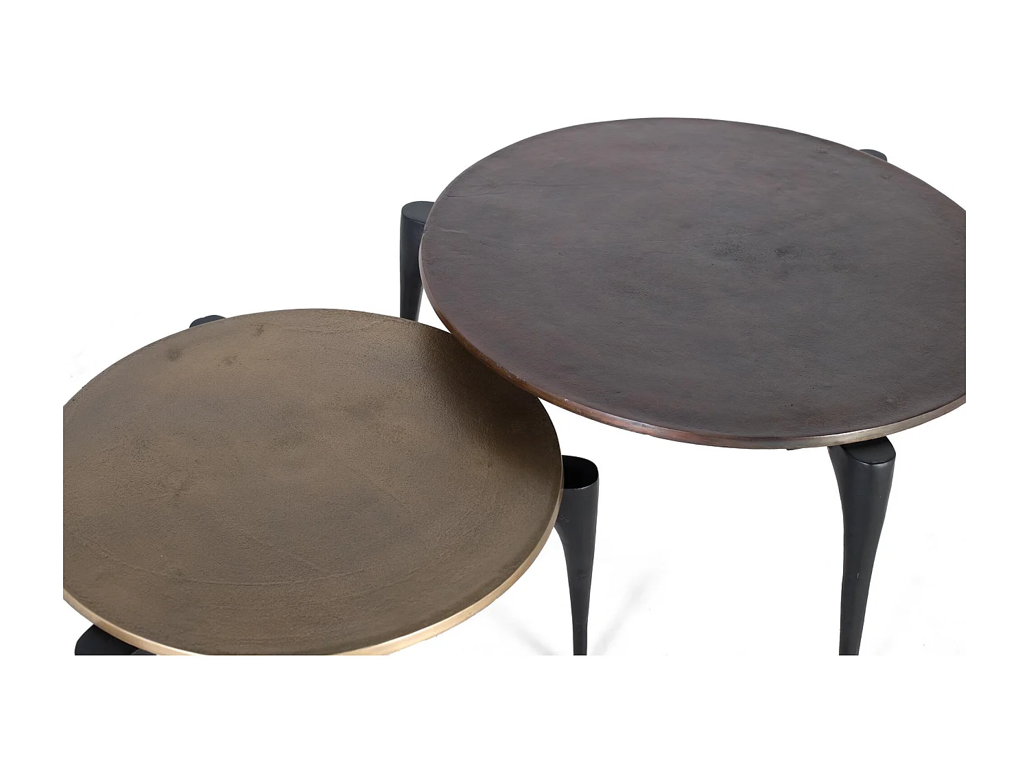 CONJUNTO DE MESA 2 FERRO E ALUMÍNIO Amarillo / dorado.Giner y Colomer.