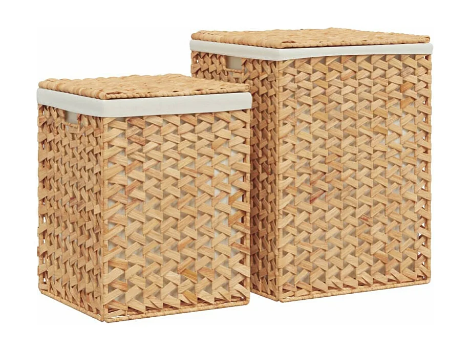 Paniers à linge 2 pcs hyacinthe d eau