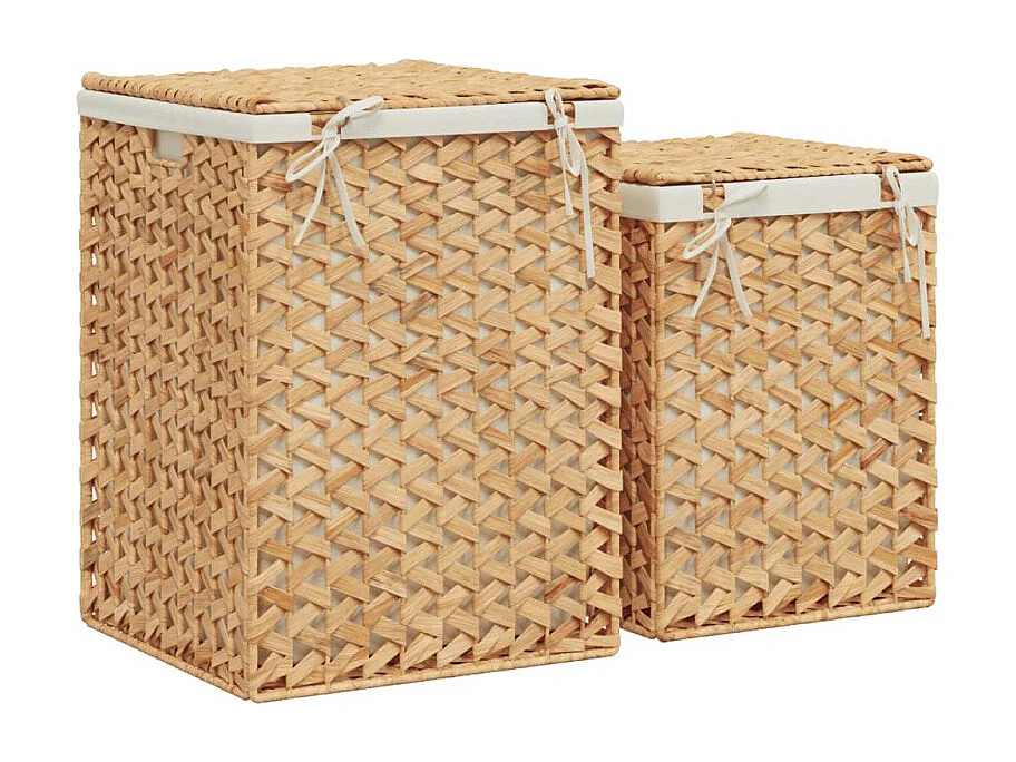 Paniers à linge 2 pcs hyacinthe d eau