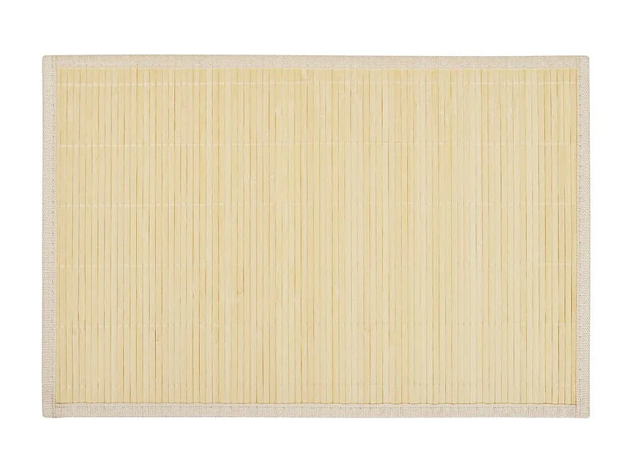 6 Napperons en bambou 30 x 45 cm Nature