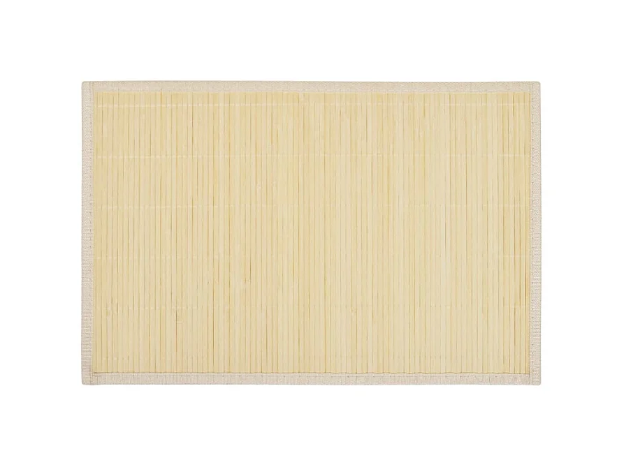 6 Napperons en bambou 30 x 45 cm Nature