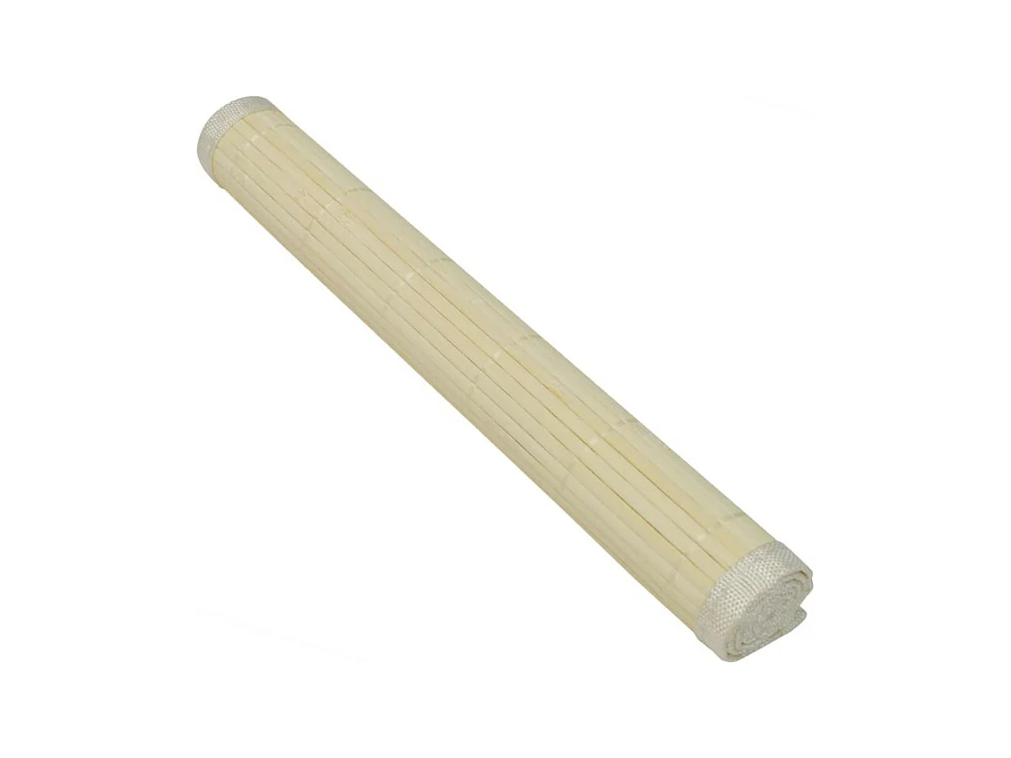 6 Bambus-Platzdeckchen 30 x 45 cm Natur