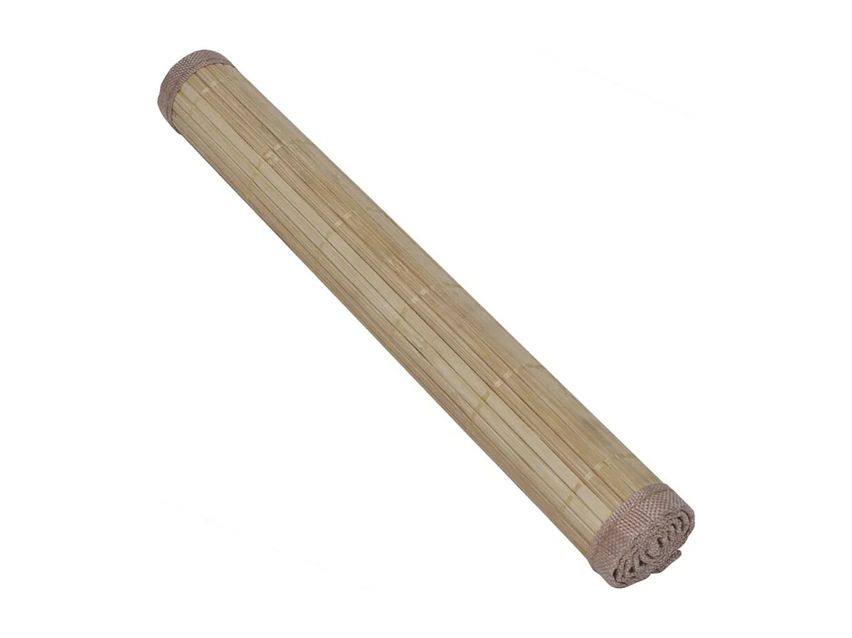 Set di 6 sottobicchieri in bambù fatti a mano, 30 x 45 cm, marrone