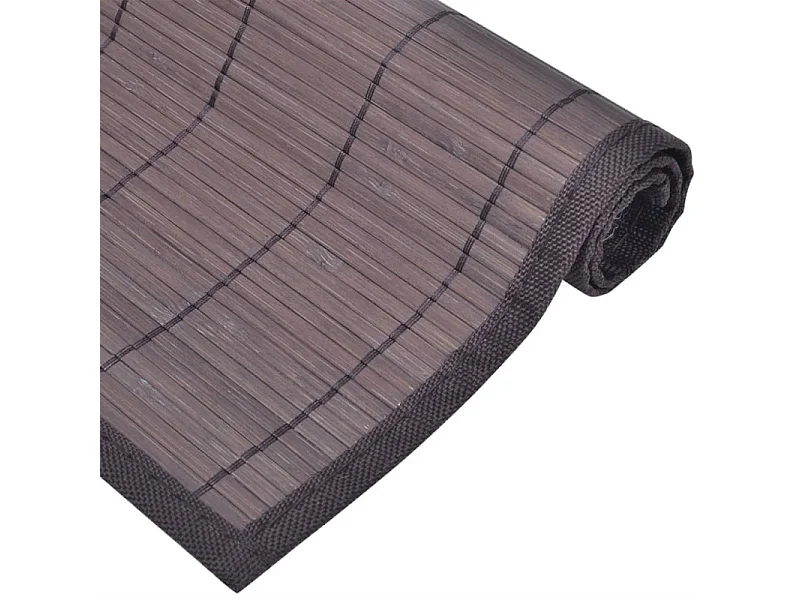 Napperons 6 pcs Bambou 30x45 cm Marron foncé