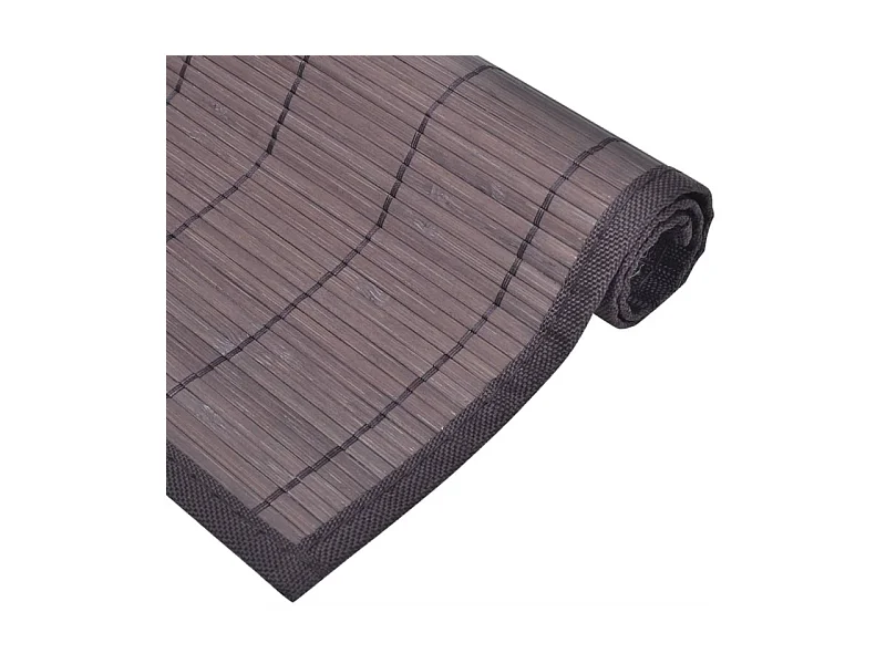 6 Bambus-Platzdeckchen 30 x 45 cm Dunkelbraun