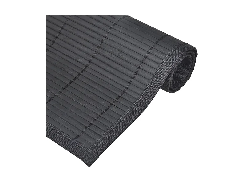 6 Bambus-Platzdeckchen 30 x 45 cm Schwarz
