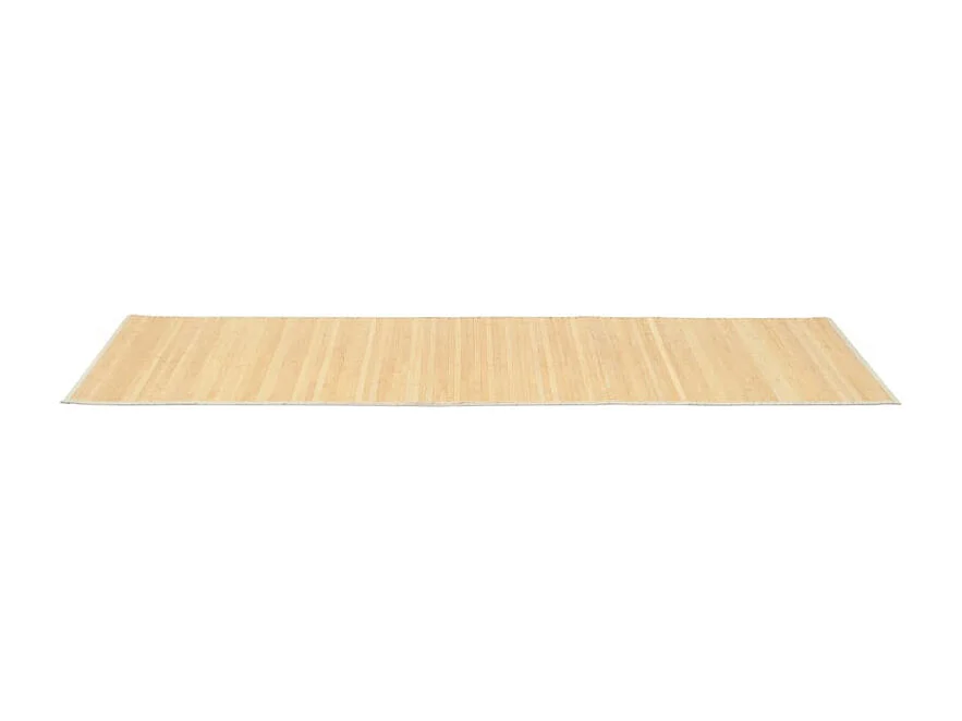Tappeto in bambù naturale 80x200 cm con supporto antiscivolo