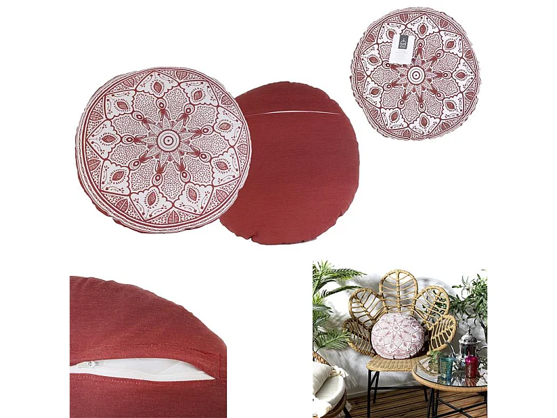 Coussin Déco Oriental "Mirage" 40cm Orange