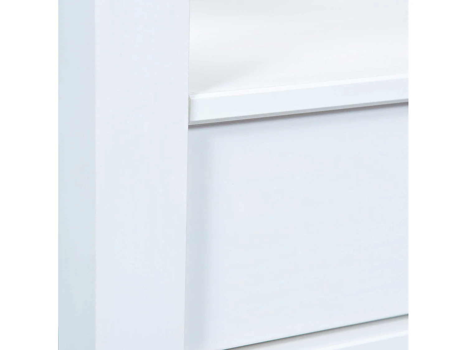 Table Basse en Pin Massif "Abigael" 115x60cm Blanc