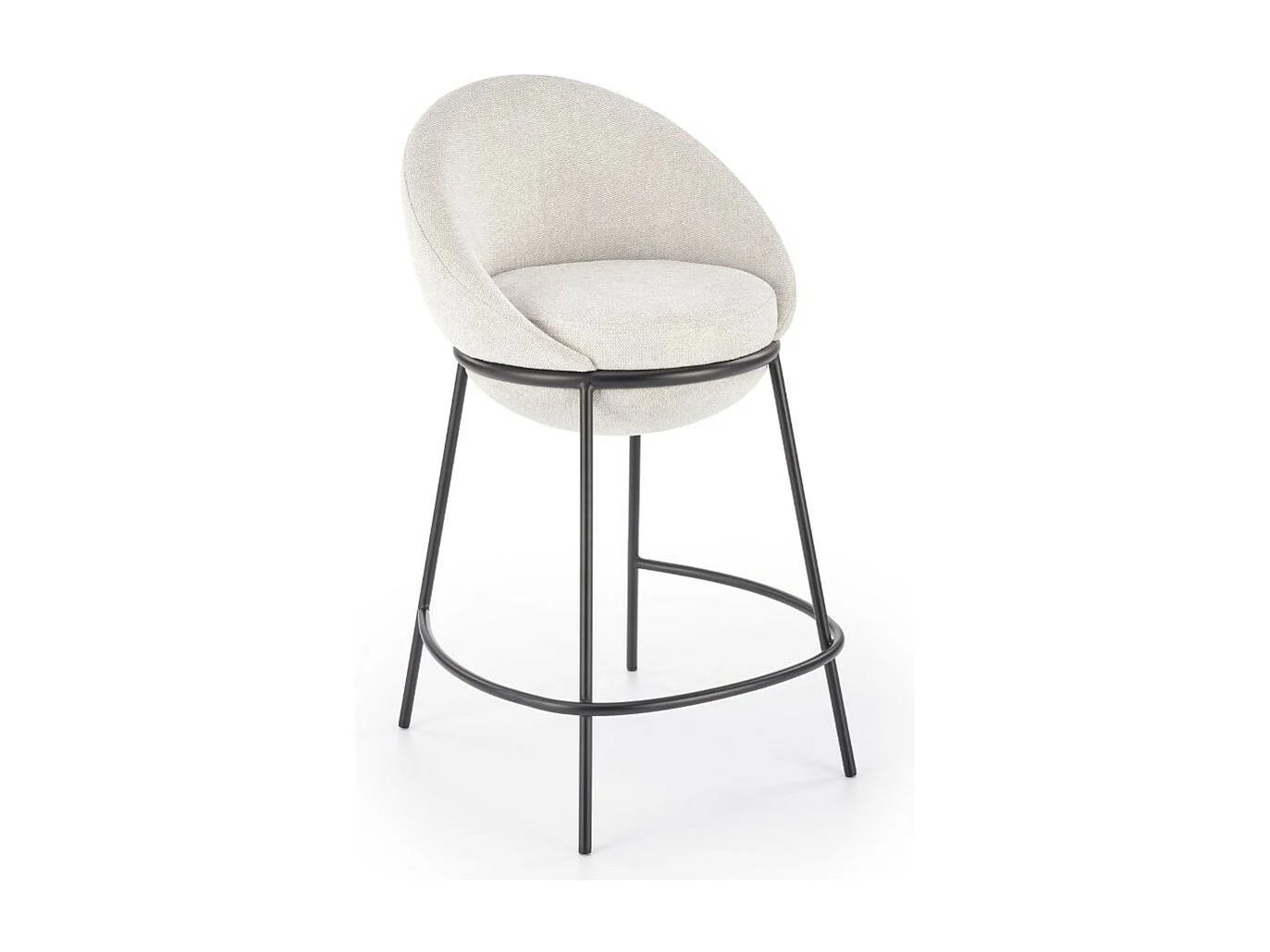 Taburete de bar Armand de tela beige