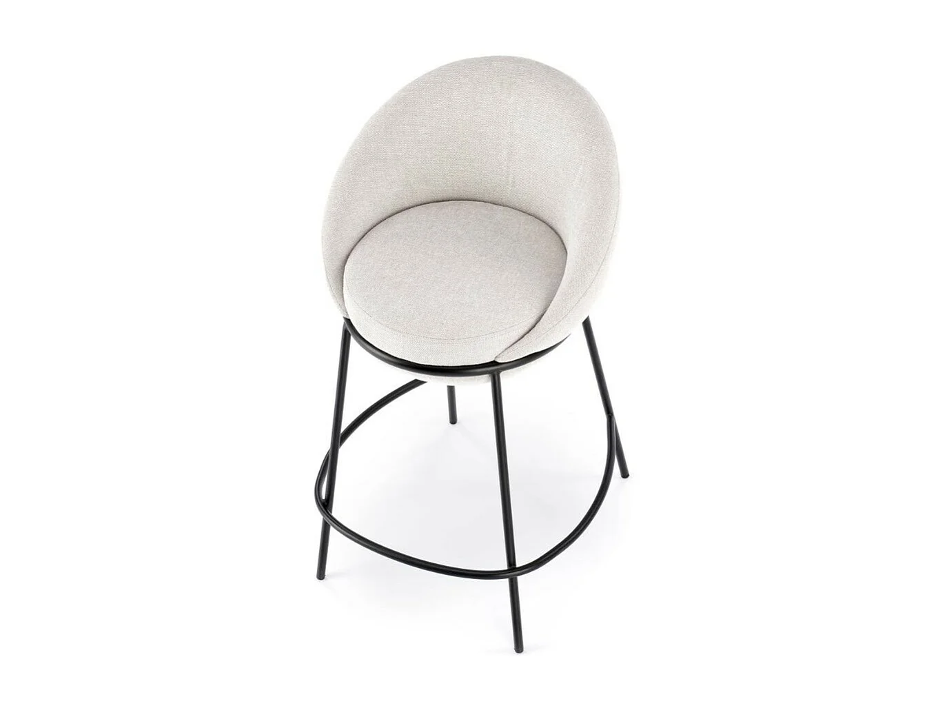 Taburete de bar Armand de tela beige