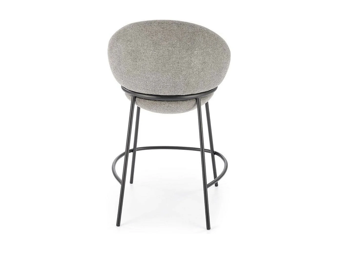 Tabouret de bar design en tissu gris Armand