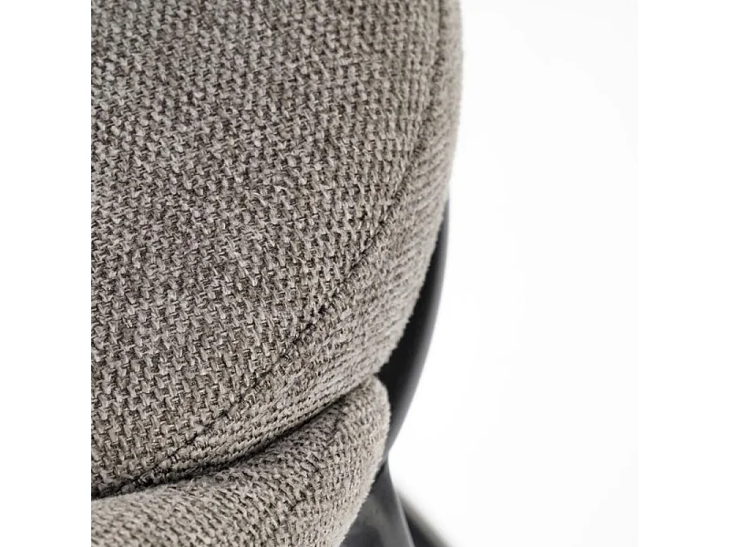 Tabouret de bar design en tissu gris Armand