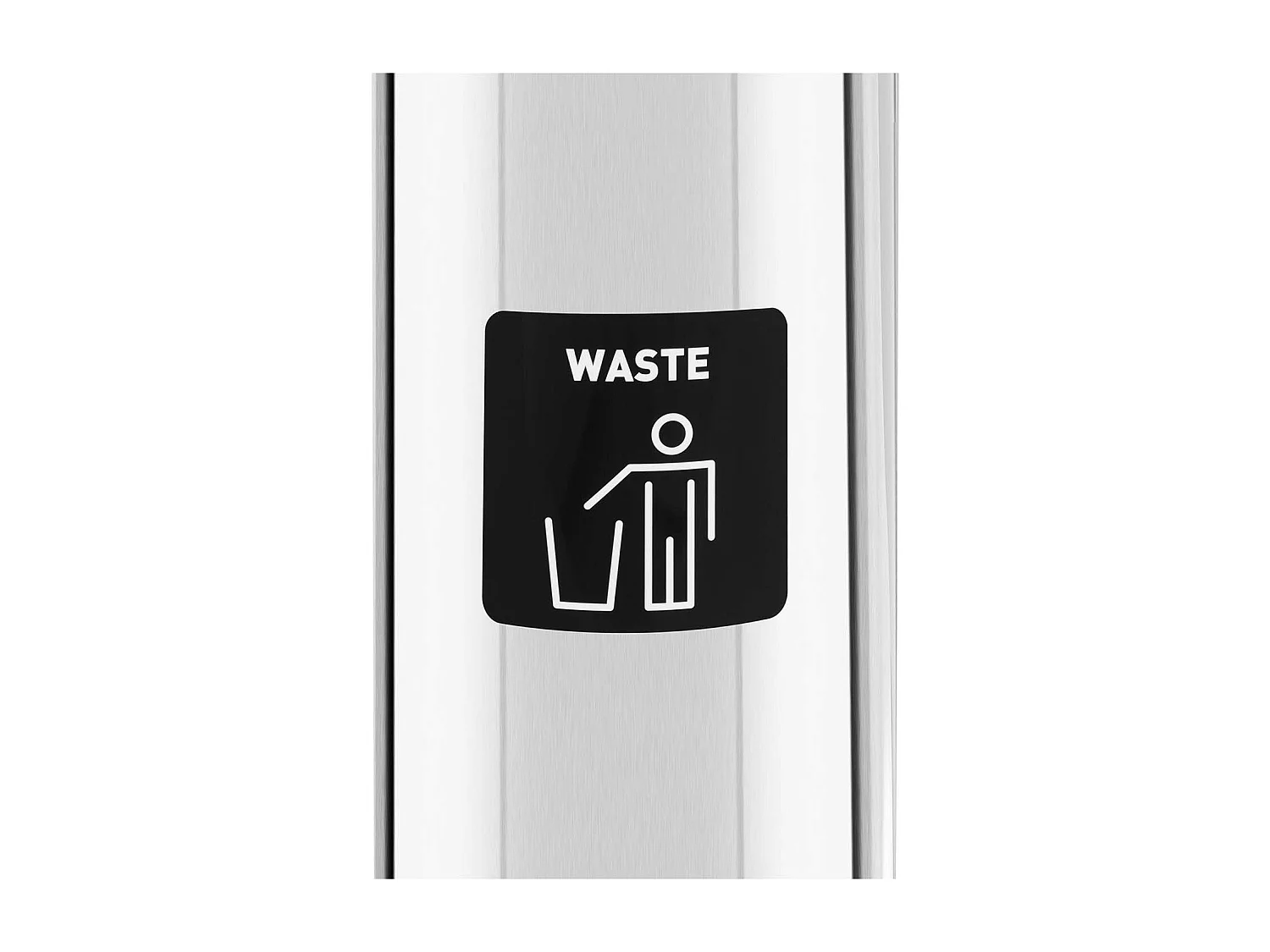 Lixeira autoadesiva cromada de 45 litros para resíduos residuais 14_0004453