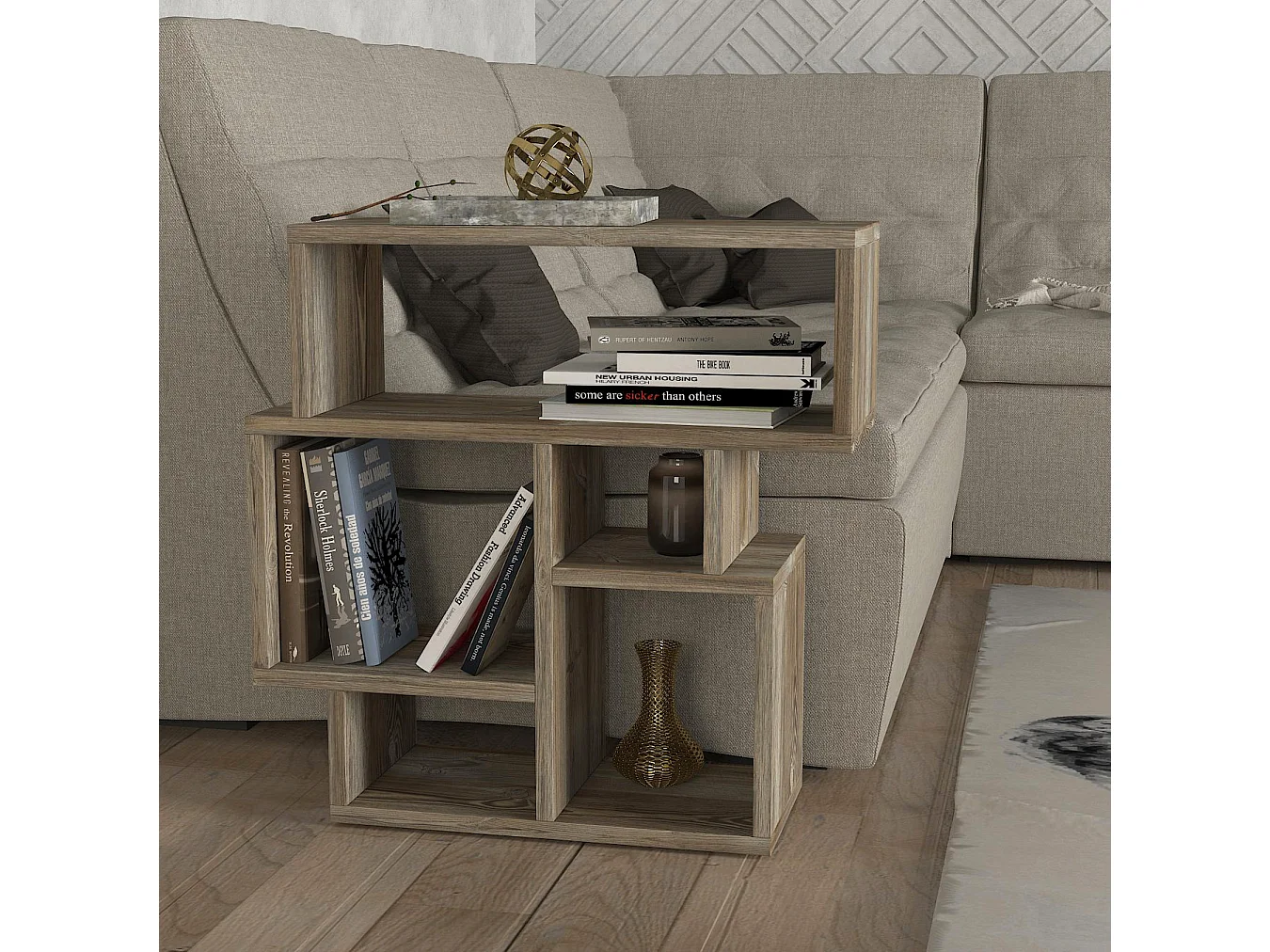 Beistelltisch Lanza Patik Walnuss