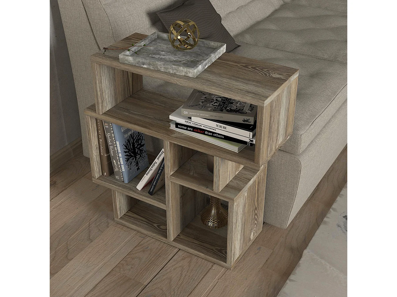 Beistelltisch Lanza Patik Walnuss