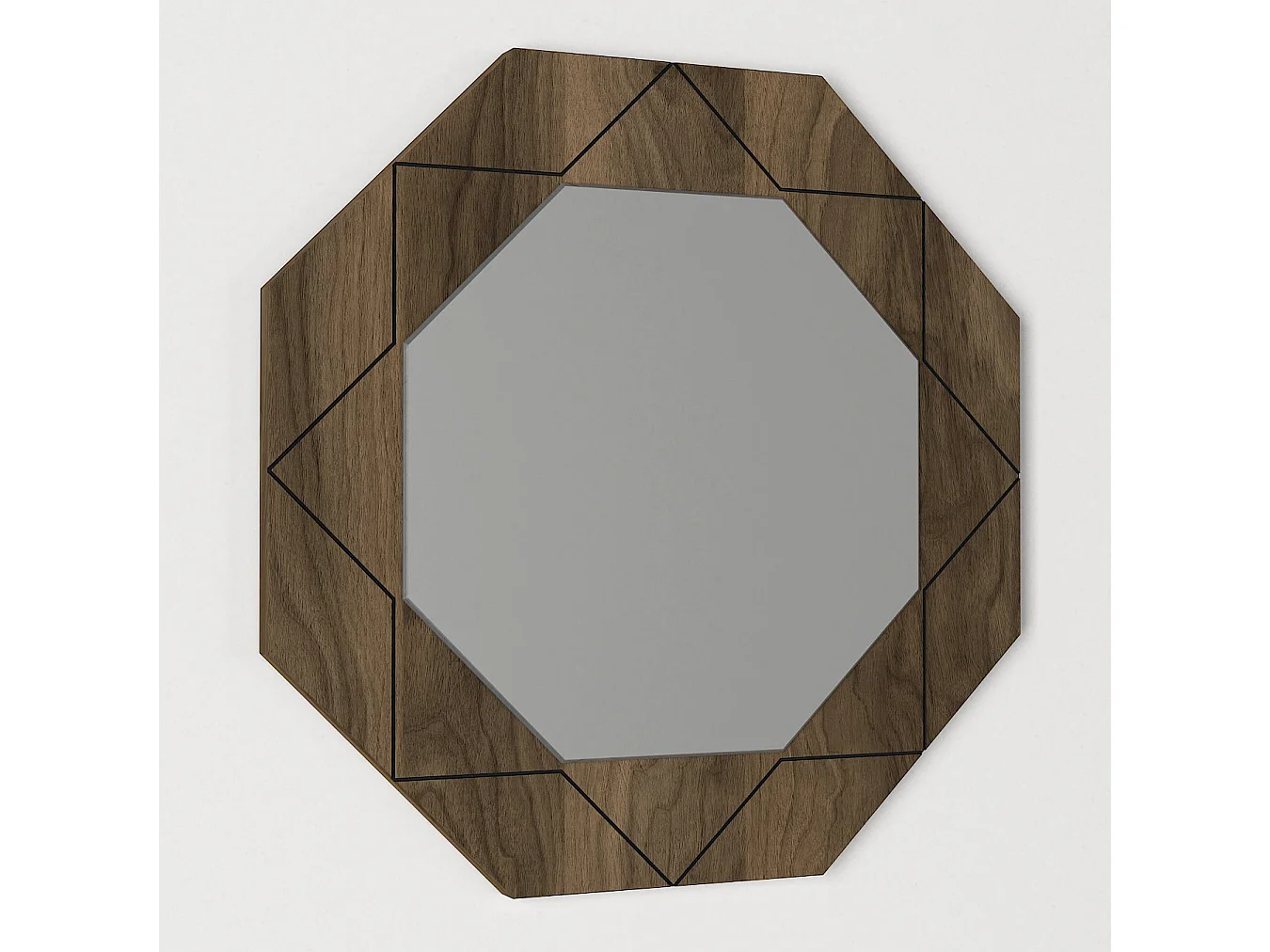 Spiegel Pablo Walnuss