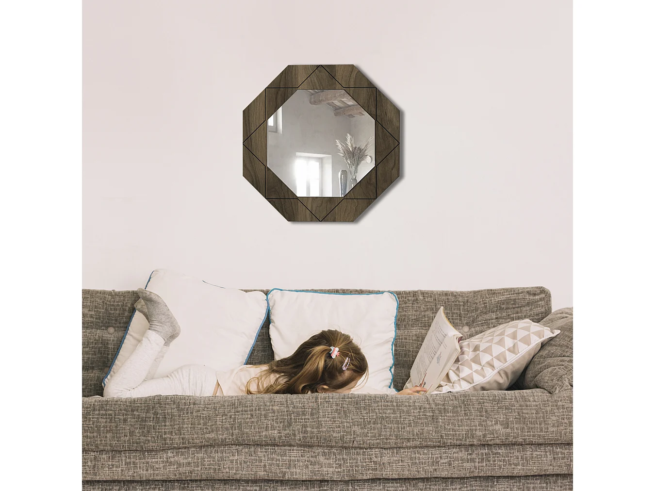 Spiegel Pablo Walnuss