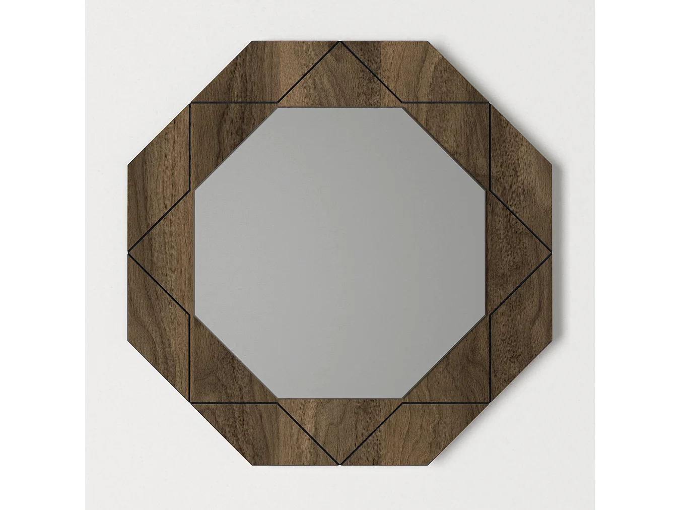 Spiegel Pablo Walnuss