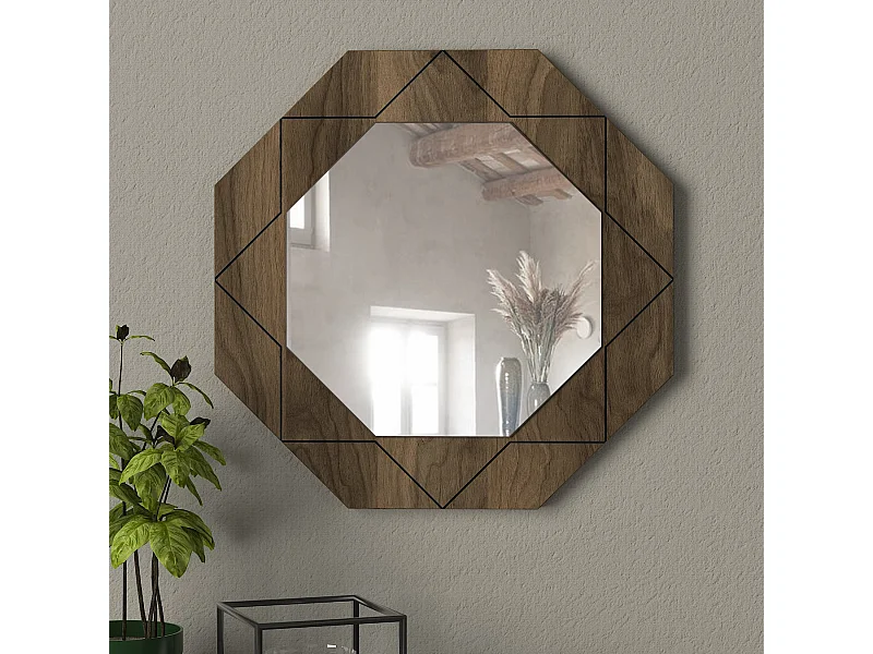 Spiegel Pablo Walnuss