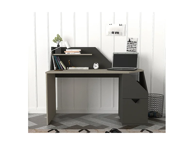 Schreibtisch Gusto Grau Anthrazit