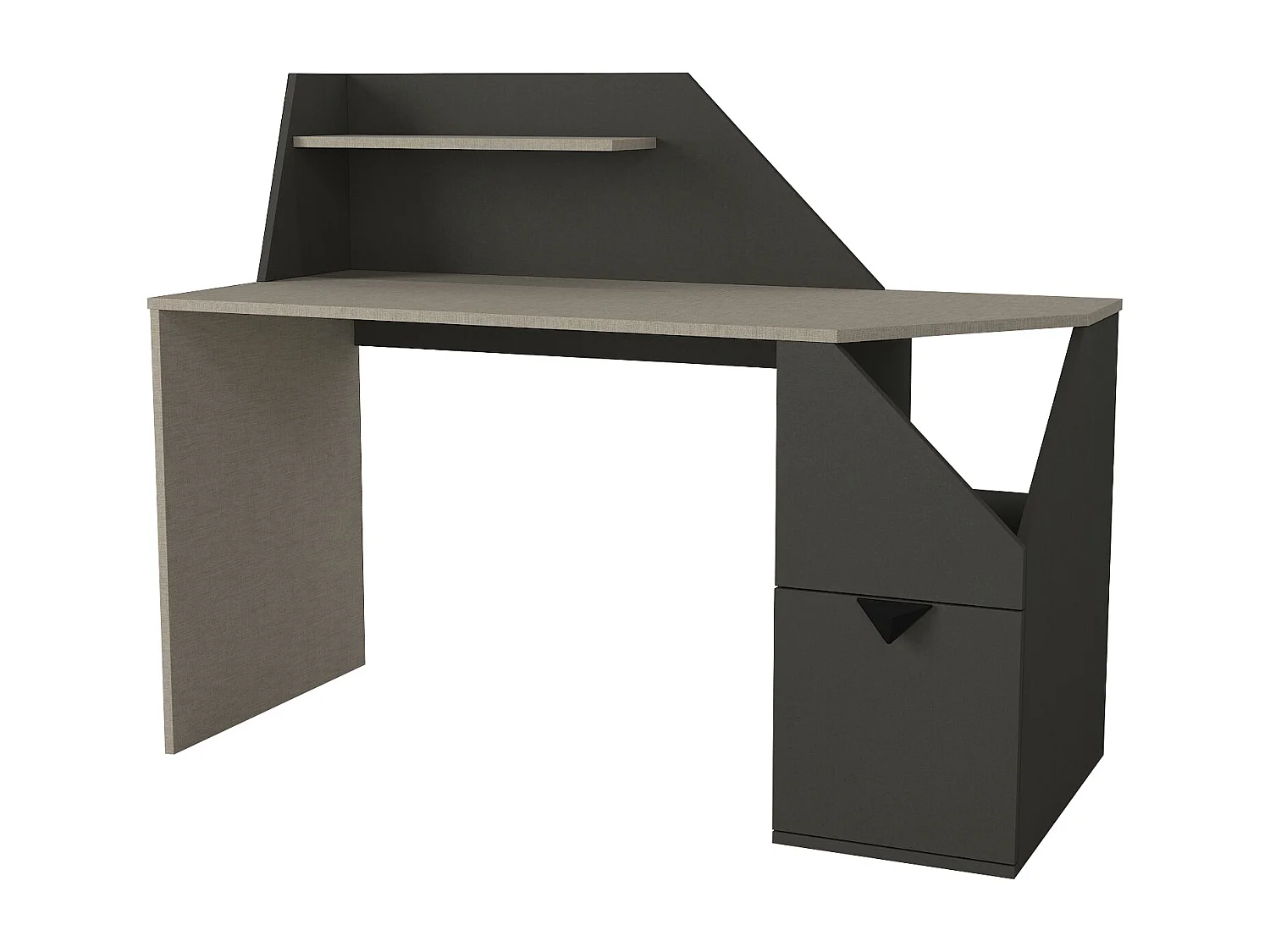 Schreibtisch Gusto Grau Anthrazit