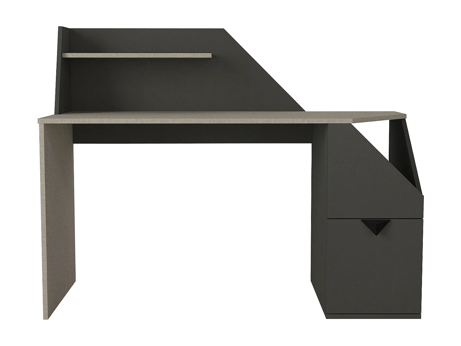 Schreibtisch Gusto Grau Anthrazit