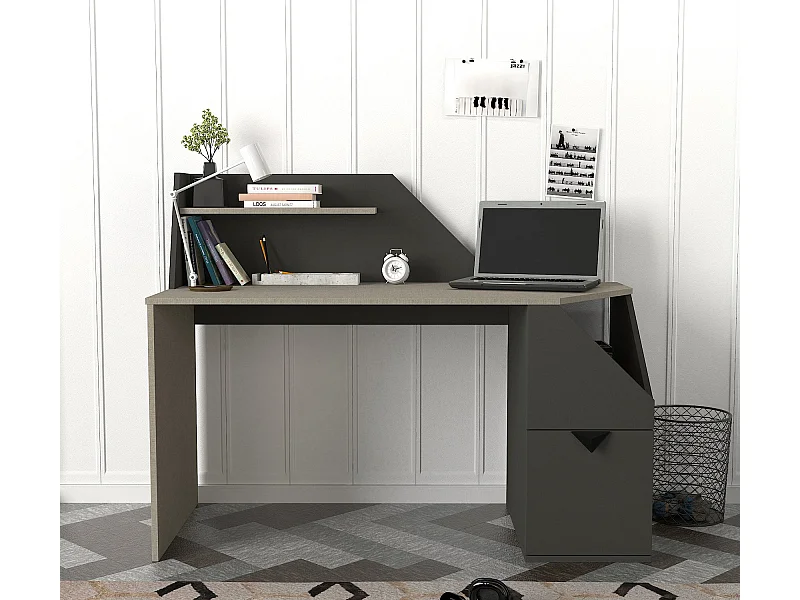 Schreibtisch Gusto Grau Anthrazit
