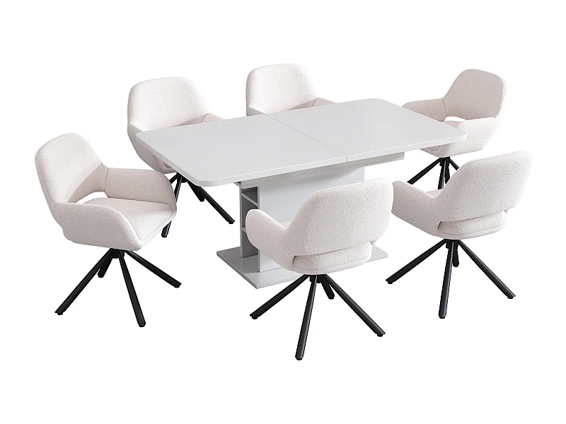 Juego de mesa y sillas de comedor.