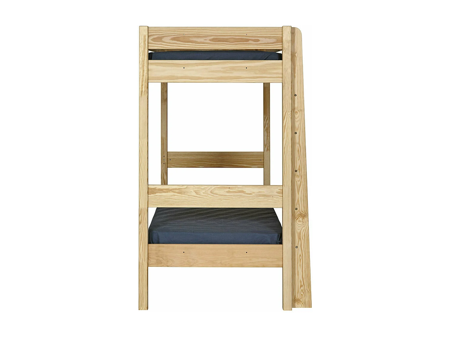 Lit superposé 90x190 cm bois massif bois naturel CLEM