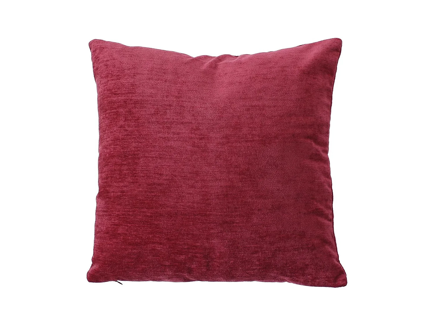 Coussin Déco en Velours "Velvet" 40x40cm Grenat