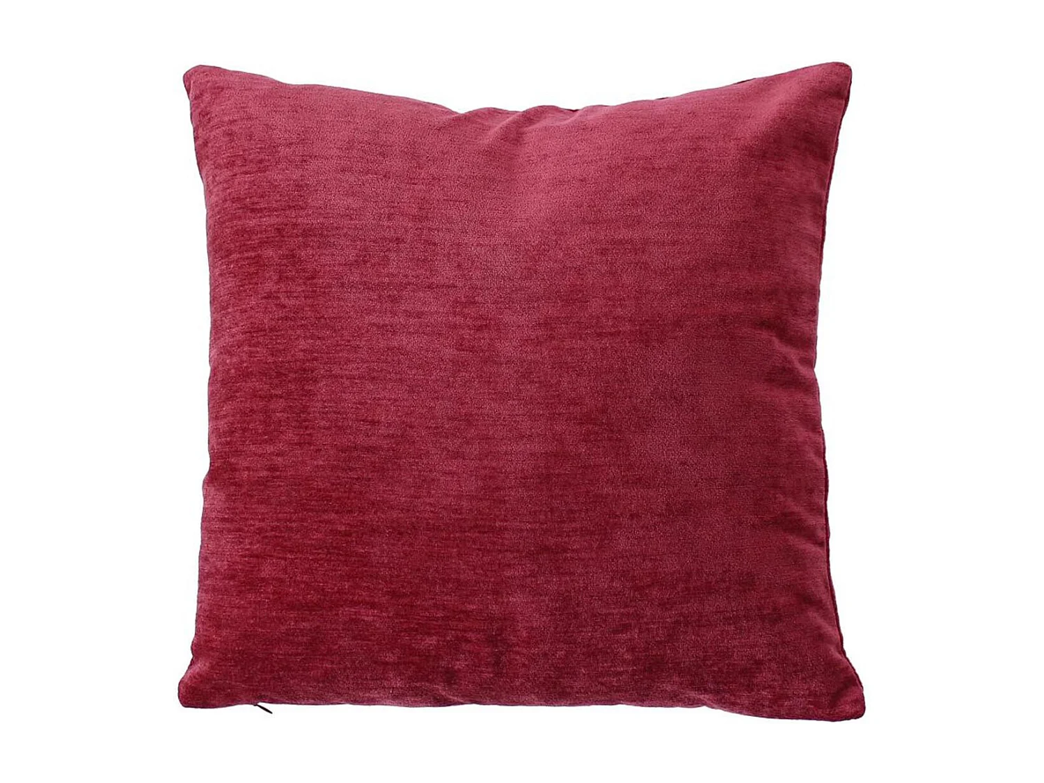 Coussin Déco en Velours "Velvet" 40x40cm Grenat