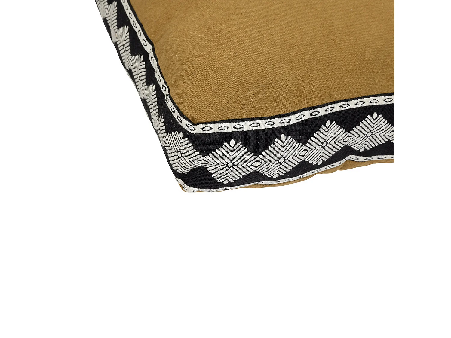 Coussin de Sol Jacquard "Inuit Dreams" 48x48cm Ocre