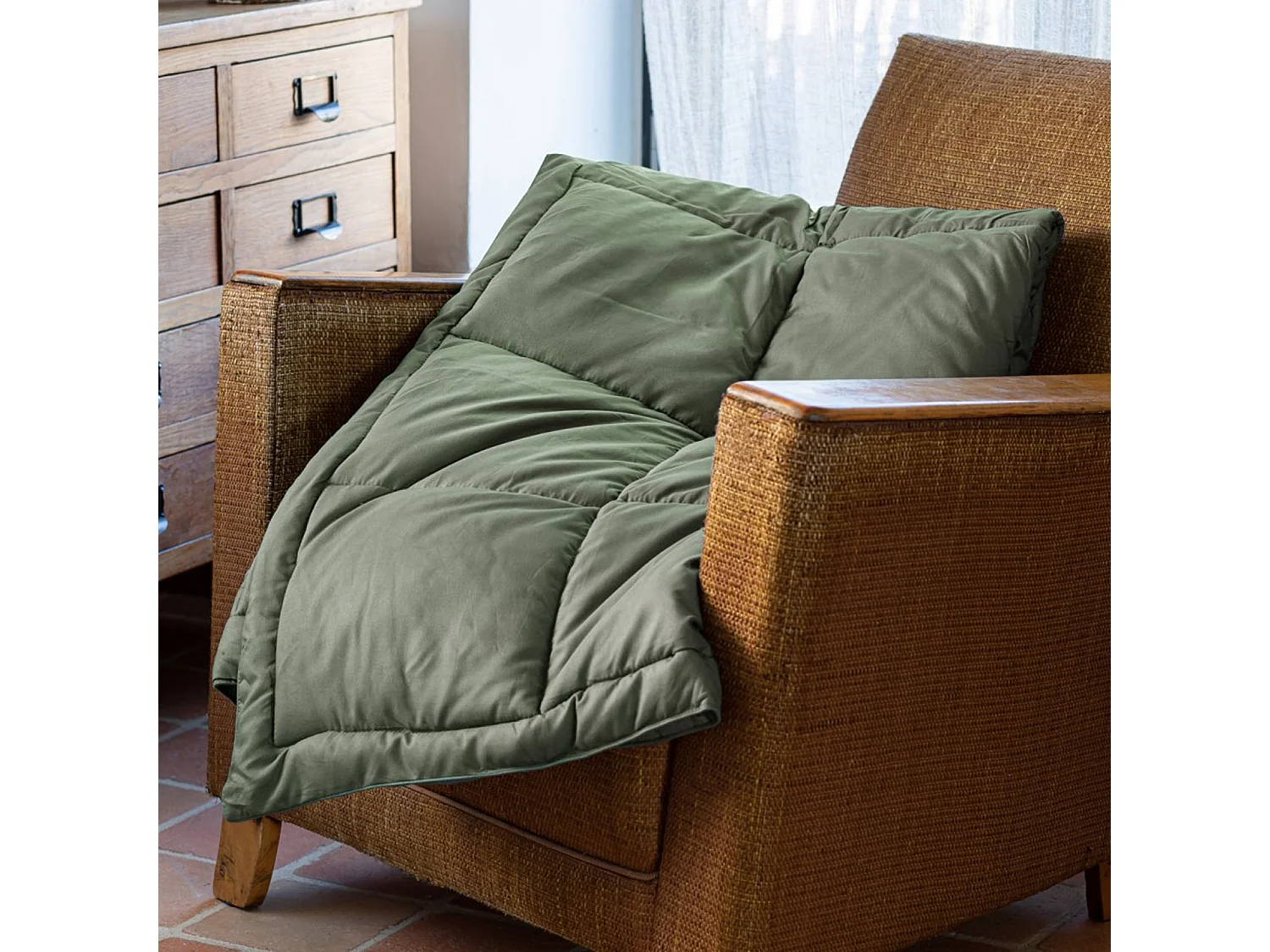 Dicke gesteppte Tagesdecke – Winter