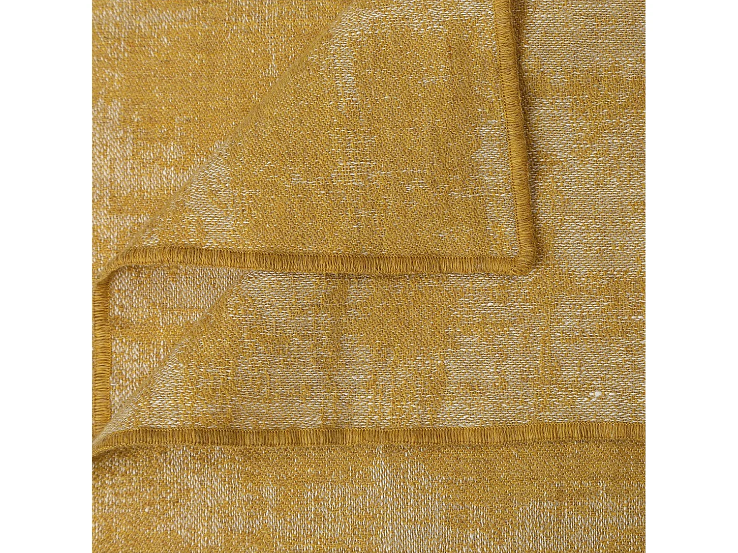 Plaid laine et lin mélangés