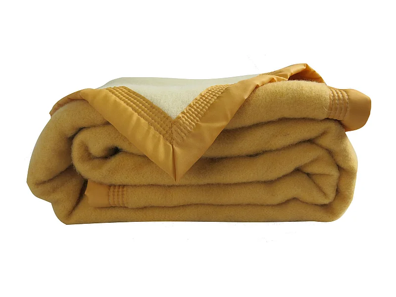 Couverture Pure Laine Vierge 600g/m2 bicolore