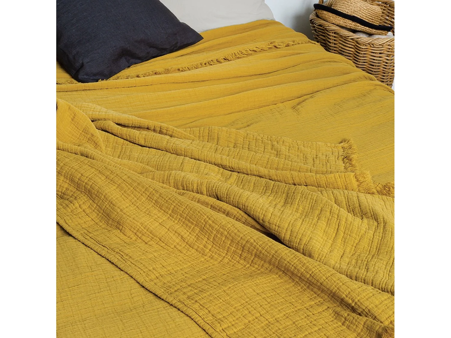 Cubrecamas en gasa de algodón