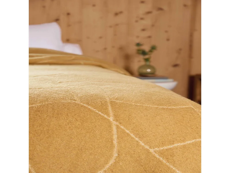 Grafische Jacquard-Wolldecke