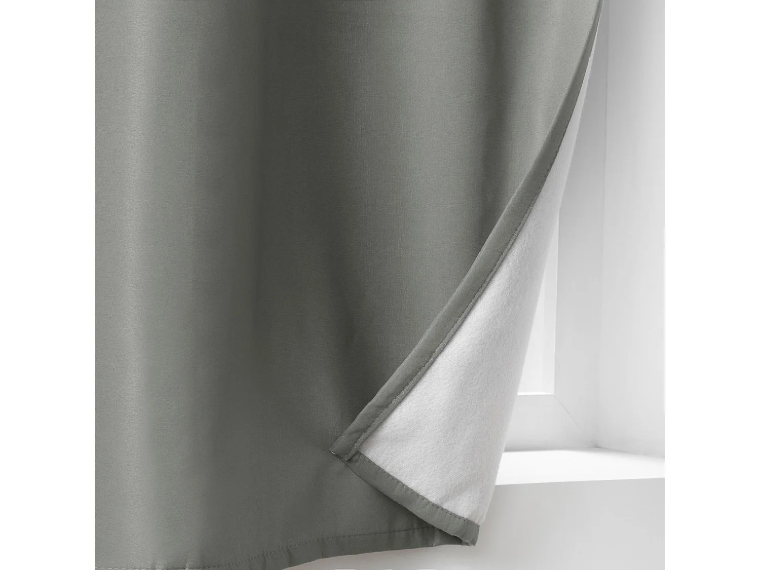 Rideau Isolant Thermique "Micropolar" 135x180cm Gris