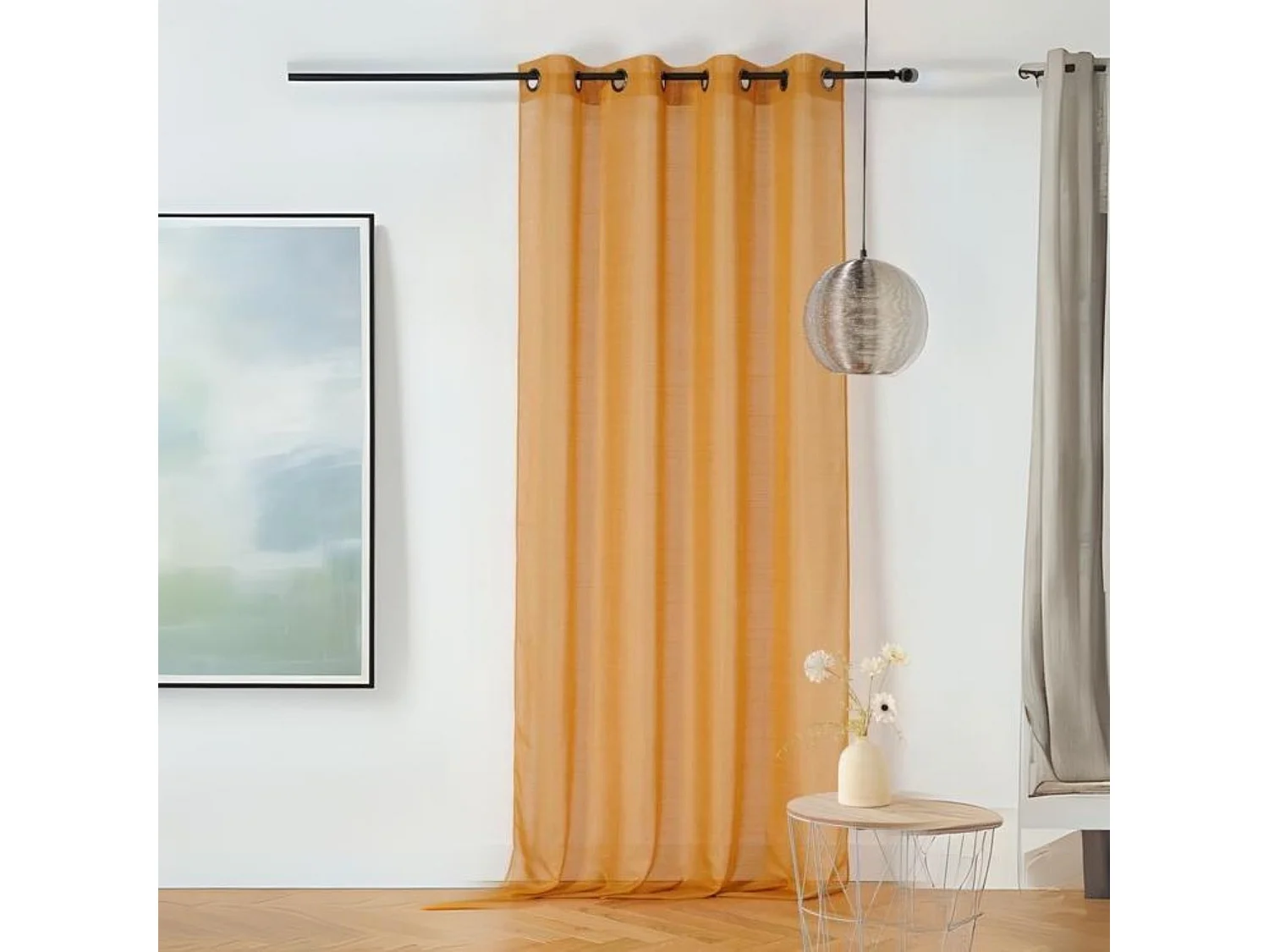 Vorhang aus gefrostetem Etamin